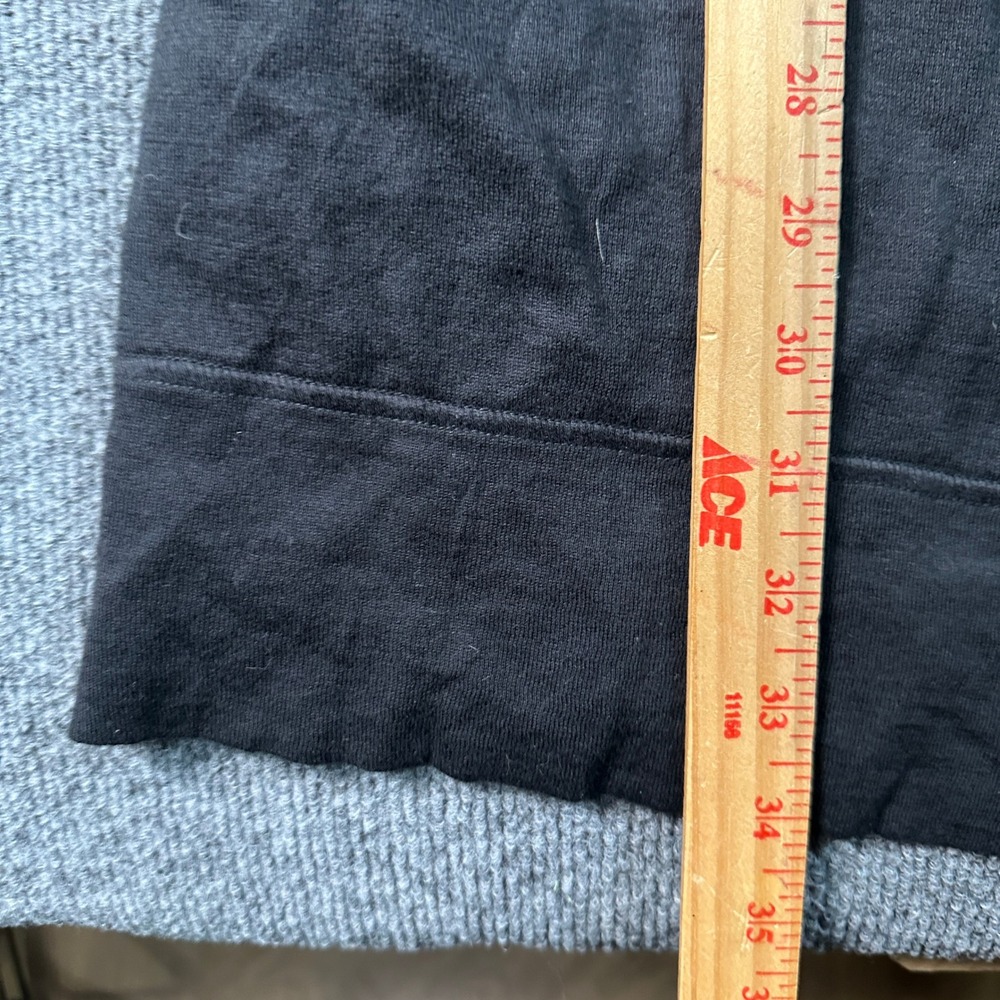 James Perse Black Combed Cotton Waffle Knit Hooded Open Cardigan WCJ2380 Size 4 - Picture 3 of 9